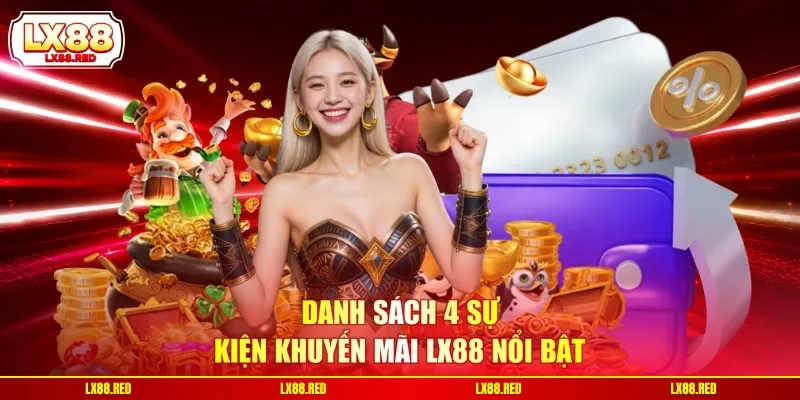 Danh sách 4 sự kiện khuyến mãi LX88 nổi bật